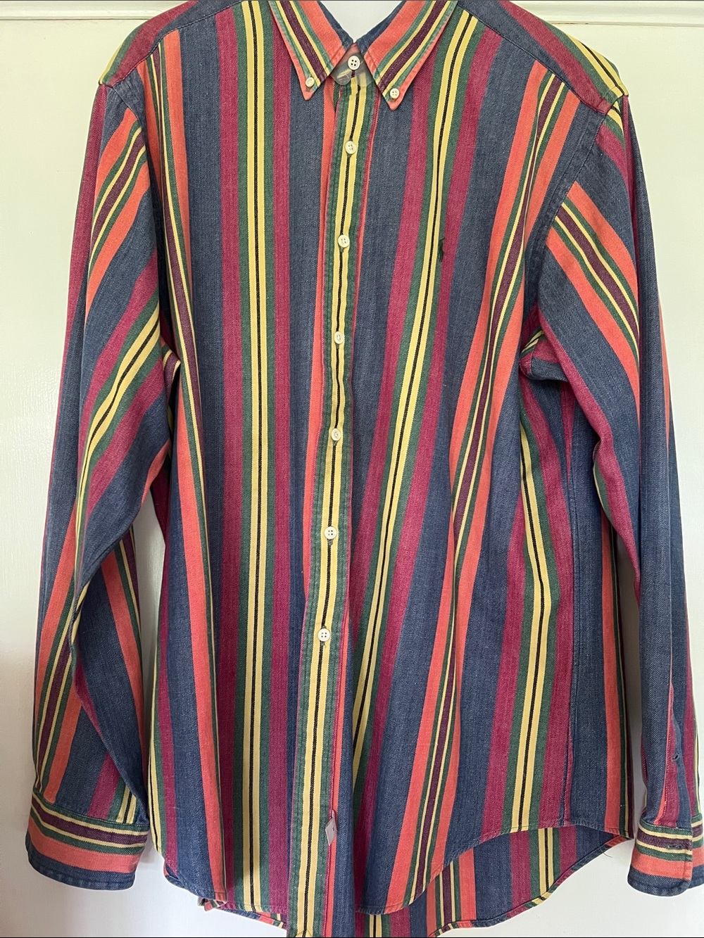 Ralph Lauren Polo Cotton Twill Stripe Shirt - Sz XL